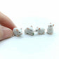 Set of 4 Tiny Mice Mouse Rat Ceramic Figurine Dollhouse Miniature Statue