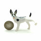 Set of 3 Toy Terrier Dog Ceramic Figurine Statue