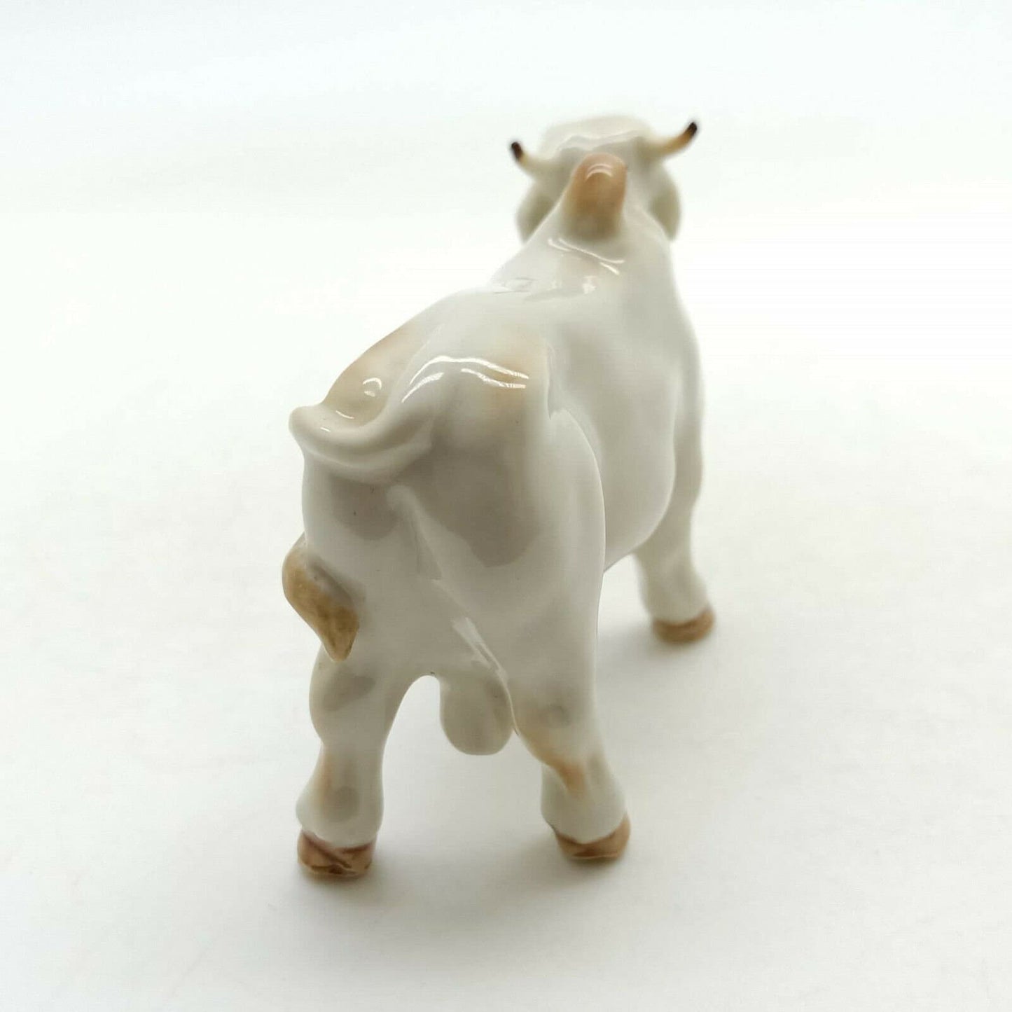 Brown Cow Ceramic Figurine Statue