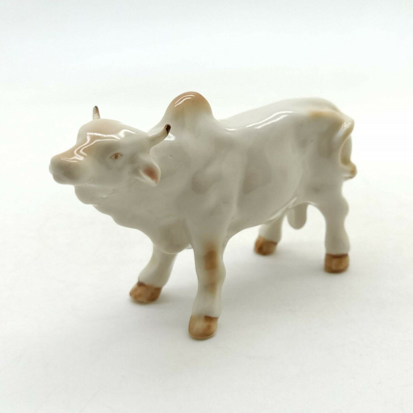 Brown Cow Ceramic Figurine Statue