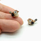 2 Tiny Sparrow Figurines