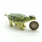 Green Pinacosaurus Dinosaur Ceramic Figurine Statue