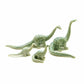 Set of 4 Dinosaur Brachiosaurus Ceramic Figurine Statue