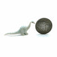 Set of 4 Dinosaur Brachiosaurus Ceramic Figurine Statue