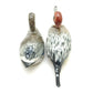 2 Northern Pintail Duck Ceramic Figurines Statue