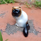 Himalayan Cat Ceramic Figurine Miniature