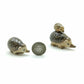 Set of 3 Hedgehog Porcupine Figurine Ceramic Animal  Miniature Statue