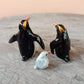 Set of 3 Penguin Bird Ceramic Figurine Rockhopper Jackass King Statue