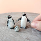 Set of 3 Penguin Bird Ceramic Figurine Rockhopper Jackass King Statue