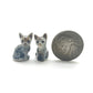 2 Tiny Kitten Figurines