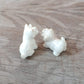 2 Tiny White West Terrier Dogs