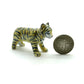 Set of 3 Tiger Ceramic Figurine Wild Miniature Statue