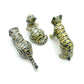 Set of 3 Tiger Ceramic Figurine Wild Miniature Statue