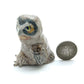 Mother Owl with Baby in Egg Ceramic Figurines