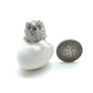 Mother Owl with Baby in Egg Ceramic Figurines