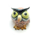 Owl Bird Ceramic Figurine Big Eyes Miniature Statue