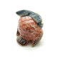 Owl Bird Ceramic Figurine Big Eyes Miniature Statue