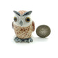 2 Owl Bird Ceramic Figurines