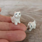 2 Tiny White West Terrier Dogs