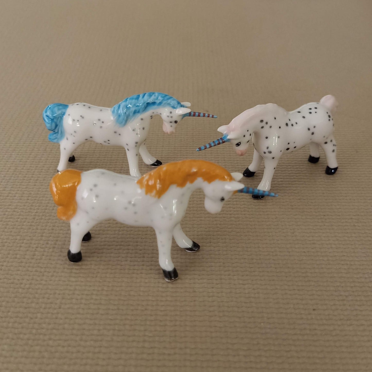 Unicorn Figurine Ceramic Miniature Statue
