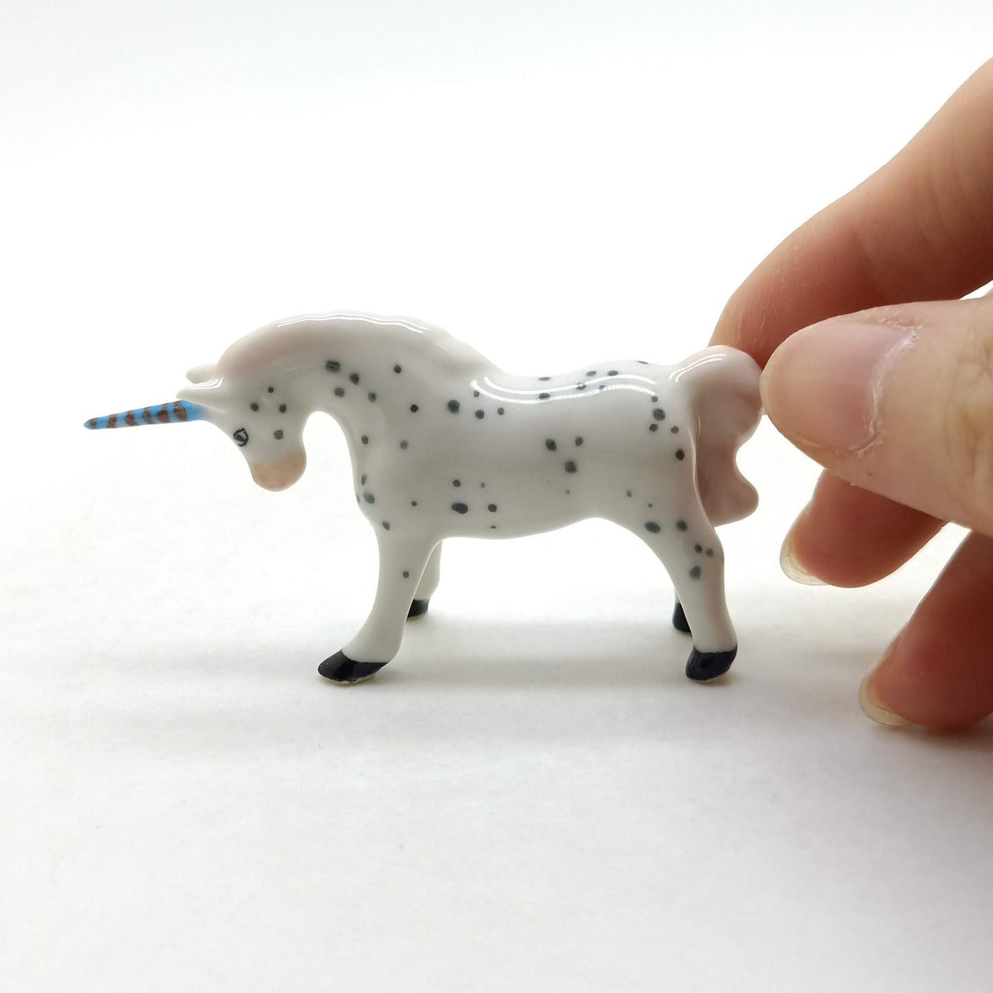 Unicorn Figurine Ceramic Miniature Statue