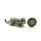 Set of 3 Tiger Ceramic Figurine Wild Miniature Statue