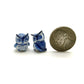 Set of 2 Tiny Owl Birds Ceramic Figurine Dollhouse Miniature Statue, Decoration