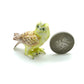 Owl Bird Ceramic Figurine Miniature Statue