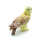 Owl Bird Ceramic Figurine Miniature Statue