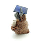 Owl Bird Ceramic Figurine Graduation Statue