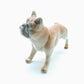 Brown Boxer Dog Ceramic Figurine Statue