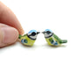 2 Tiny Eurasian Blue Tit Birds