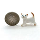 Cat Ceramic Figurine Family With Milk Bucket Kitten Statue