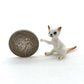 Cat Ceramic Figurine Family With Milk Bucket Kitten Statue