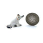 Set of 2 Cat Kitten Figurine Ceramic Miniature Statue