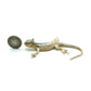 Brown Lizard Iguana Gecko Ceramic Figurine Statue