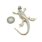 Brown Lizard Iguana Gecko Ceramic Figurine Statue