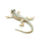 Brown Lizard Iguana Gecko Ceramic Figurine Statue