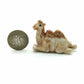 Set of 2 Camel Figurine Ceramic Miniature Statue