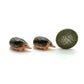 Set of 2 Tiny Hedgehog Porcupine Figurine Ceramic  Miniature Statue