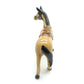 Race Horse with Saddle Ceramic Figurine Brown Statue
