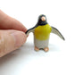 Set of 2 Penguin Bird Jackass Ceramic Figurine Statue