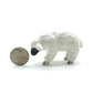 2 White Sheep Lamb with Black Face Ceramic Figurines