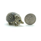 2 Hedgehog Porcupine Ceramic Figurine, Wild Miniature