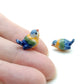 2 Tiny Sandpiper Bird Ceramic Figurine Statue