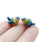 2 Tiny Sandpiper Bird Ceramic Figurine Statue