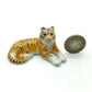 Set of 4 Tiger Ceramic Figurine Miniature Statue