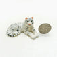 Set of 4 Tiger Ceramic Figurine Miniature Statue