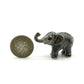 2 Elephants Ceramic Figurine, Wild Miniature Statue
