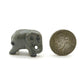 2 Elephants Ceramic Figurine, Wild Miniature Statue